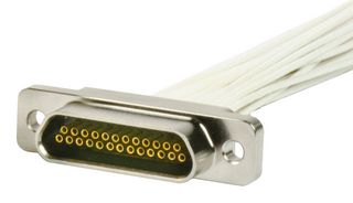 ITT CANNON MDM-31PH003B CBL ASSY, MICRO D PLUG-FREE END/457.2MM