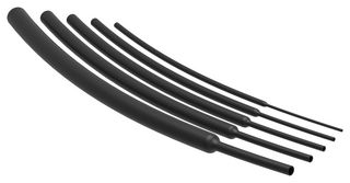 RAYCHEM - TE CONNECTIVITY NB13542001 HEAT SHRINK TUBING, 2:1, BLK, PO, 4' LG
