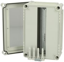 FIBOX JBL12-1 ENCLOSURE, MULTIPURPOSE, PC, GREY/CLEAR ROHS COMPLIANT: YES