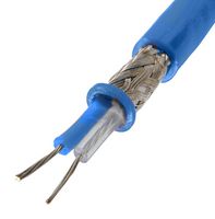 TROMPETER - CINCH CONNECTIVITY M17/176-00002/500 TWINAXIAL CBL, 77 OHM, PFA, BLUE, 152.4M
