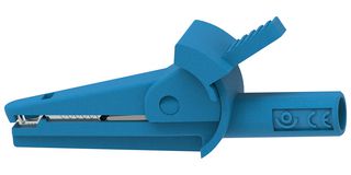 MULTICOMP PRO MP-MIC-2MM-B ALLIGATOR CLIP, BLUE, 10A, 600V, 9MM