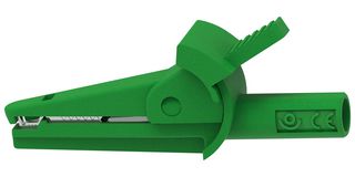 MULTICOMP PRO MP-MIC-2MM-G ALLIGATOR CLIP, GREEN, 10A, 600V, 9MM