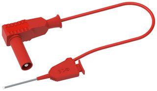 MULTICOMP PRO MP-SMDTC-RA-50R PLUG-PINCER CLIP, RED, 1A, 60V, 500MM