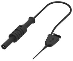 MULTICOMP PRO MP-MINISMDTA-4-50BL TEST LEAD, BLACK, 1A, 60VDC, 500MM