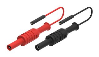CAL TEST ELECTRONICS CT3099 TEST LEAD SET, BLK/RED, 70V, 2A, 100MM