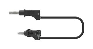 CAL TEST ELECTRONICS CT2151-200-0 STACK 4MM BANANA PLUG-PLUG, BLK, 36A, 2M
