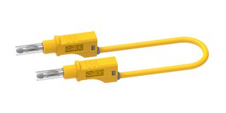CAL TEST ELECTRONICS CT2151-200-4 STACK 4MM BANANA PLUG-PLUG, YEL, 36A, 2M