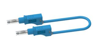 CAL TEST ELECTRONICS CT2151-200-6 STACK 4MM BANANA PLUG-PLUG, BLU, 36A, 2M