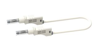 CAL TEST ELECTRONICS CT2151-200-9 STACK 4MM BANANA PLUG-PLUG, WHT, 36A, 2M