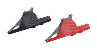 CAL TEST ELECTRONICS CT3286 INS ALLIGATOR CLIP, BLK/RED, 36A, 32MM