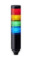PATLITE LR6-402W8NK-RYGB SIGNAL TOWER, AMBER/BLU/GREEN/RED, 24VDC