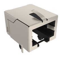 AMPHENOL COMMUNICATIONS SOLUTIONS RJE05188341C RJ45 CONN, R/A JACK, 8P8C, 1PORT, TH