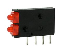 DIALIGHT 571-0111F CKT BOARD INDICATOR, RED, 12.6MCD, 38DEG