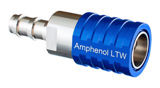 AMPHENOL LTW SQD-04SBCN-PBE001 LIQUID COOLING SKT, VALVE, BLUE, 3/8IN