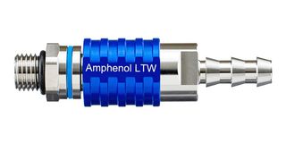 AMPHENOL LTW SQD02-SBBN-PADM-BE001 LIQUID COOLING PL-SKT, VALVE, BL, 7/16IN