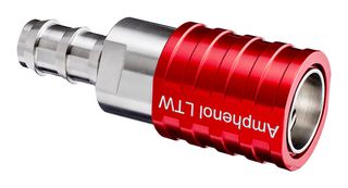 AMPHENOL LTW SQD-06SBDN-PRD001 LIQUID COOLING SOCKET, VALVE, RED, 1/2IN