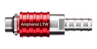AMPHENOL LTW SQD08-SBEN-PAGM-RD001 LIQUID COOLING PL-SKT, VALVE, RED, 7/8IN