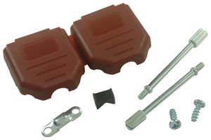 MH CONNECTORS MHDPPK9-R-K D SUB BACKSHELL, NYLON (PA) BODY, DE