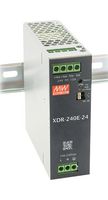 MEAN WELL XDR-240E-12 POWER SUPPLY, AC/DC, 12V, 20A, 240W ROHS COMPLIANT: YES