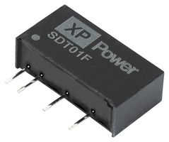 XP POWER SDT01F24D12 DC-DC CONV, 12V/-12V, 0.042A/-0.042A