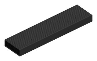 FISCHER ELEKTRONIK SK 458 1000 SA HEAT SINK, ALUM, 0.028K/W, 1MX250MMX84MM