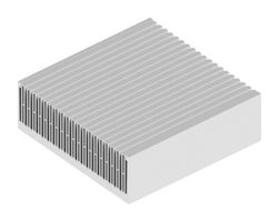 FISCHER ELEKTRONIK SK 458 250 AL HEAT SINK, ALUM, 0.028K/W, 250X250X84MM