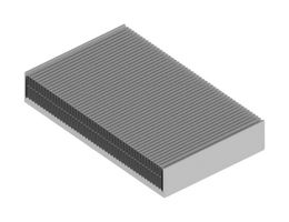 FISCHER ELEKTRONIK SK 661 250 AL HEAT SINK, ALUM, 0.013K/W, 250X500X84MM