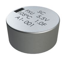 KEMET FXU0H105ZF SUPERCAPACITOR, EDLC, 1F, 5.5V, RADIAL