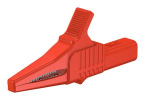 STAUBLI 64.1033-05028 CROCODILE CLIP, 20MM JAW, 1KV, 32A, RED