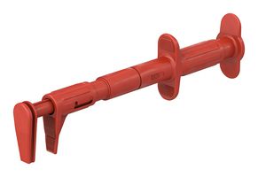 STAUBLI 64.1033-10023 TEST CLIP, FLAT, 4MM, RED, 600V, 5A