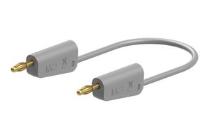 STAUBLI 64.1033-20021 STACK 4MM BANANA PLUG-PLUG, GREY, 500MM