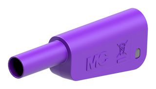 STAUBLI 64.3042-21 BANANA CONN, PLUG, 19A, 1KV, VIOLET