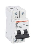LOVATO ELECTRIC P1MB2PB06 MINIATURE CIRCUIT BREAKER, 2P, 6A, 400V