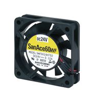SANYO DENKI 9WF0624H701 DC AXIAL FAN, 18.3CFM, 6800RPM, 24V