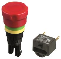 APEM A01ES-DF1+A0154B-D E-STOP SWITCH, DPST-NC-DB, 6A, 250VAC