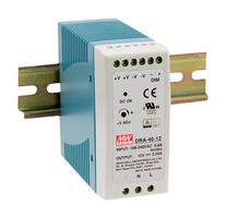 MEAN WELL DRA-40-24 POWER SUPPLY, AC-DC, 24V, 1.7A