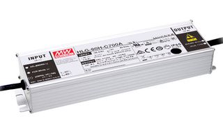 MEAN WELL HLG-80H-C700A LED DRIVER, CONSTANT CURRENT, 90.3W