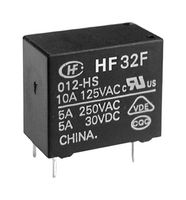 HONGFA HF32F/012-HS3 POWER RELAY, SPST-NO, 10A, 12VDC, TH ROHS COMPLIANT: YES