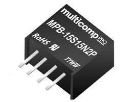 MULTICOMP PRO MPB-15S15N2P DC-DC CONVERTER, 15V, 0.067A