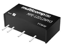 MULTICOMP PRO MPE-12D12NPH3 DC-DC CONV, 12V--12V, 0.042A--0.042A