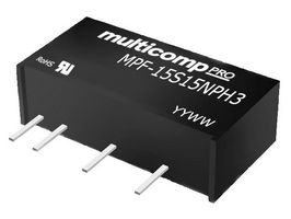 MULTICOMP PRO MPF-15S15NPH3 DC-DC CONVERTER, 15V, 0.067A