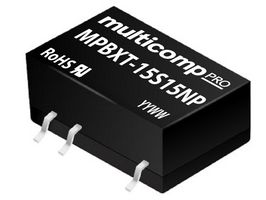 MULTICOMP PRO MPBXT-15S15NP DC-DC CONVERTER, 15V, 0.067A