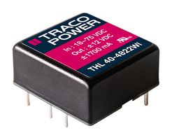 TRACO POWER THL 40-4823WI DC-DC CONVERTER, 15V/-15V, 1.35A