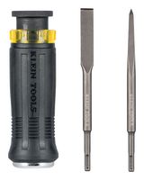 KLEIN TOOLS 32753SD SDS CHISEL BIT SET, W/ HANDLE, 3 PC