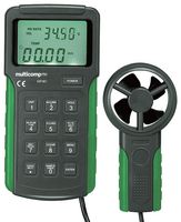 MULTICOMP PRO MP361 ANEMOMETER, 2 TO 30M/S, 0-40DEG C, LCD