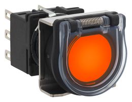 IDEC LB6ML-M1T54A PUSHBUTTON SW, SPDT, AMBER, 5A, 125VAC