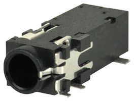 SAME SKY SJ-43516-SMT-TR-GR PHONE AUDIO CONN, R/A STEREO JACK, 6P