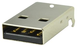 SAME SKY UP2-AH-1-TH USB CONN, 2.0 TYP A, R/A PLUG, 4P, TH
