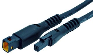JST / JAPAN SOLDERLESS TERMINALS A02TJWPF02RJWPF22KJ914OM CABLE ASSY, 2POS, WTB PLUG-RCPT, 914.2MM