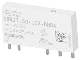 SCHRACK - TE CONNECTIVITY 1558942-1 PCB RELAY, SPDT, 6A, 4.5VDC, SOCKET